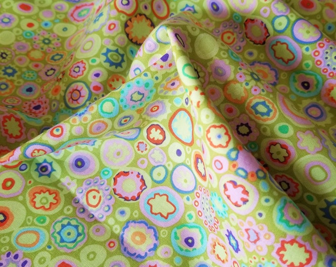 FABRIC:  Paperweight LIME by Kaffe Fassett for the Kaffe Fassett Collective