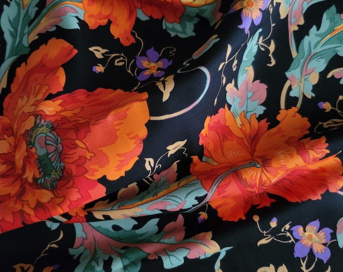FABRIC:  Papaver ORANGE Philip Jacobs for the Kaffe Fassett Collective