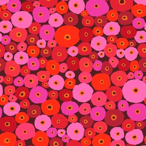OOP Limited Edition FABRIC: Spools MAGENTA by Kaffe Fassett from the 85 and Fabulous Collection