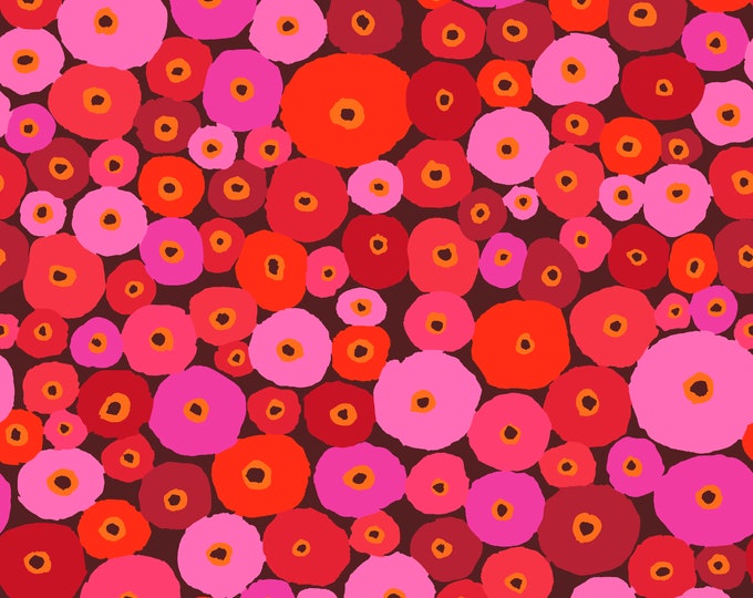 OOP Limited Edition FABRIC: Spools MAGENTA by Kaffe Fassett from the 85 and Fabulous Collection