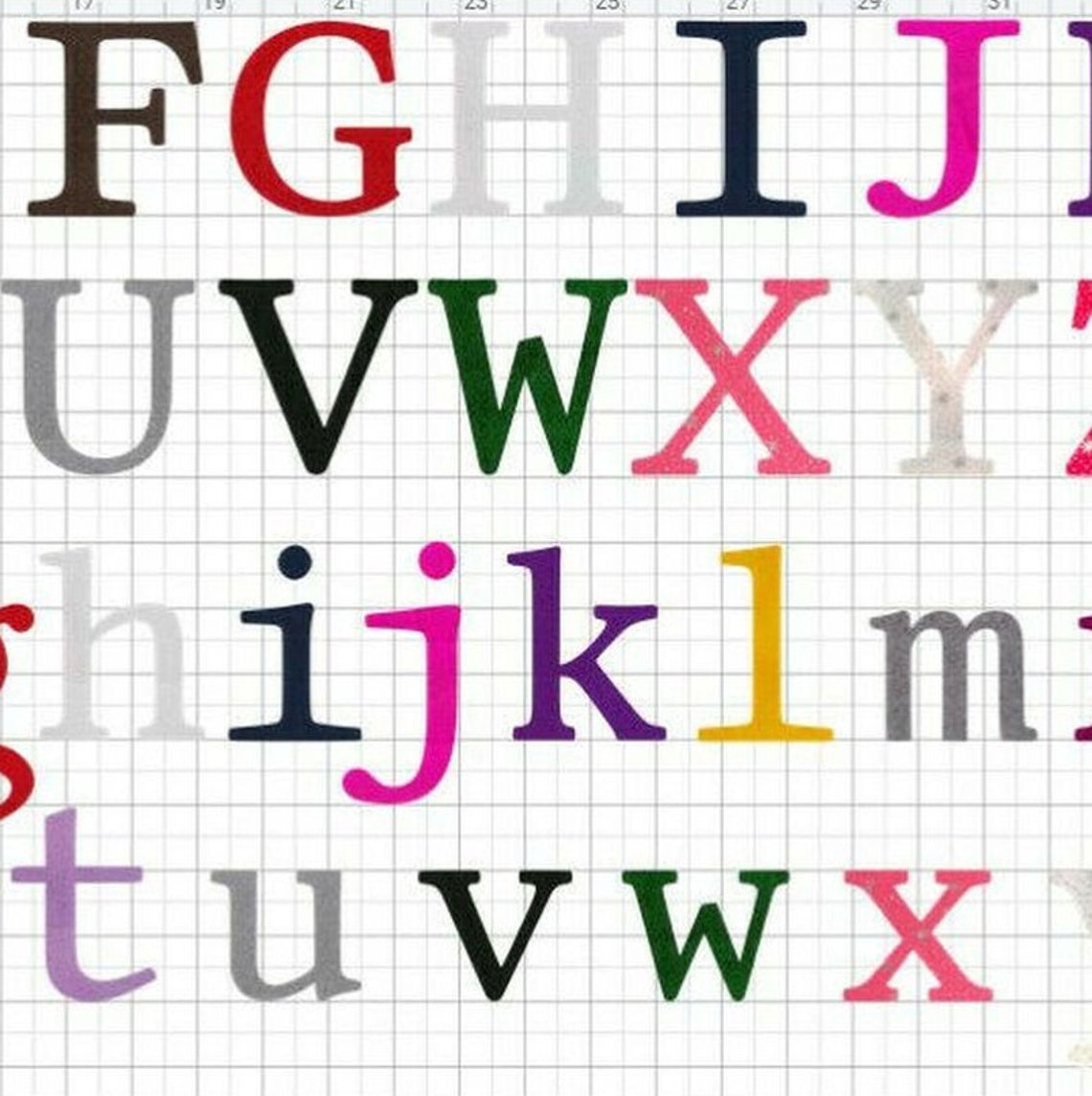 3 inch Iron on Felt Letters Uppercase and Lowercase Choice Etsy