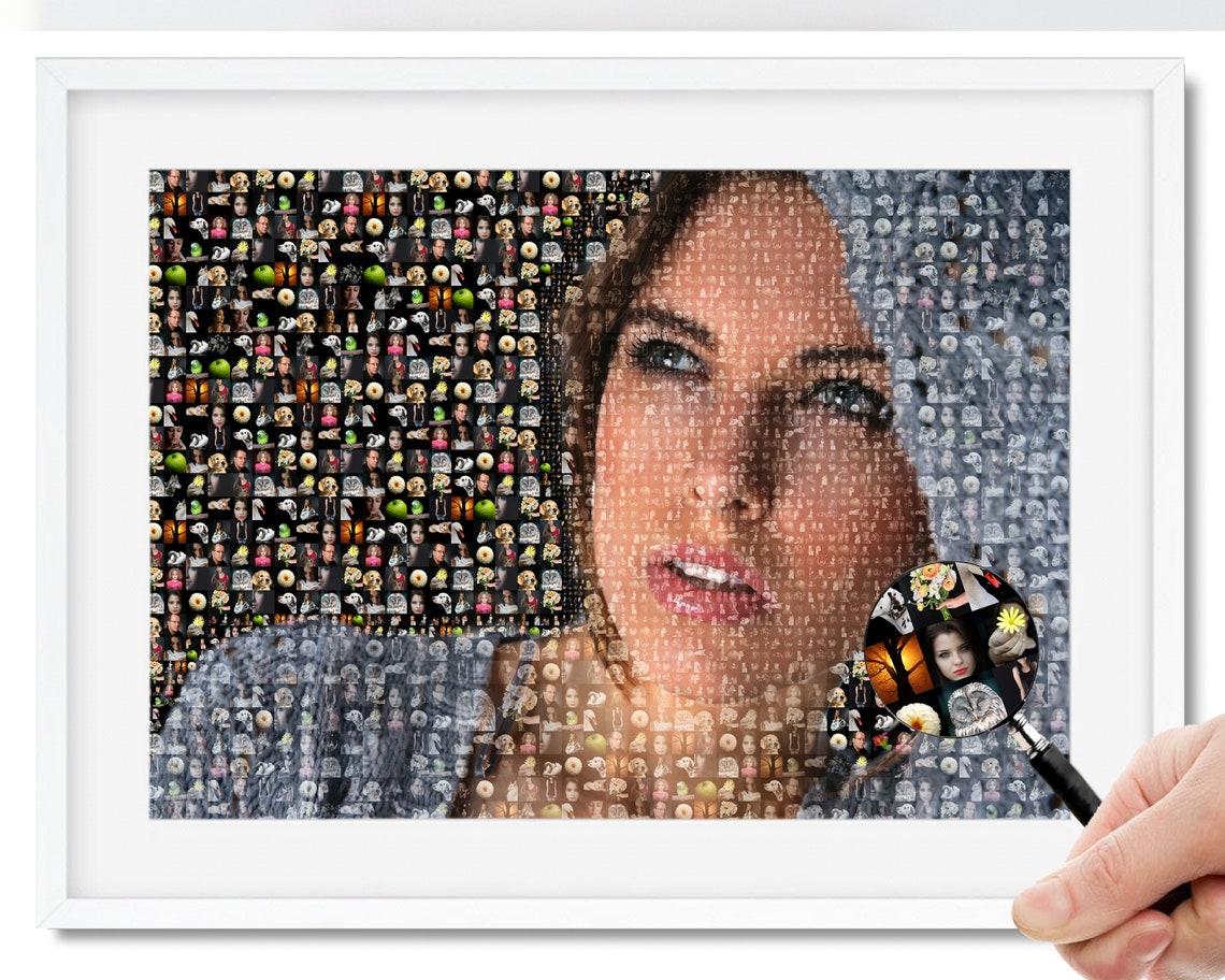 Personalized Photo Mosaic Puzzle Gift For My Best Friend Etsy