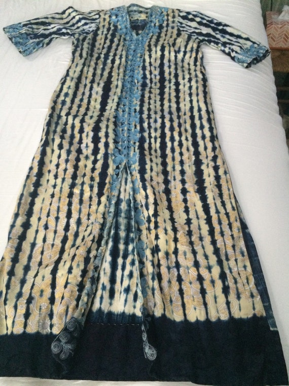 Girls Unique  AfricanLong emboidered batik dress