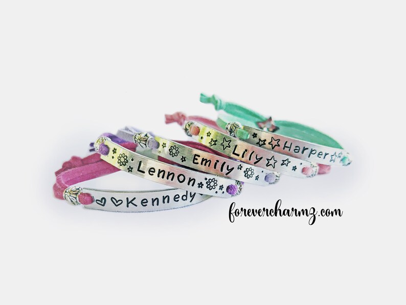 Personalized Little Girls Name Bracelet - Custom Name Friendship Bracelet, Birthday Gift -  Daughter Gift - Granddaughter Gift - Niece Gifts 