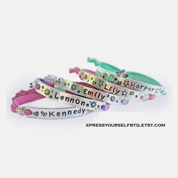 Custom Name Bracelet for Kids, Personalized Jewelry for Young Girls, Gifts for Her, Childrens Customized Engraved ID Daughter, Granddaughter