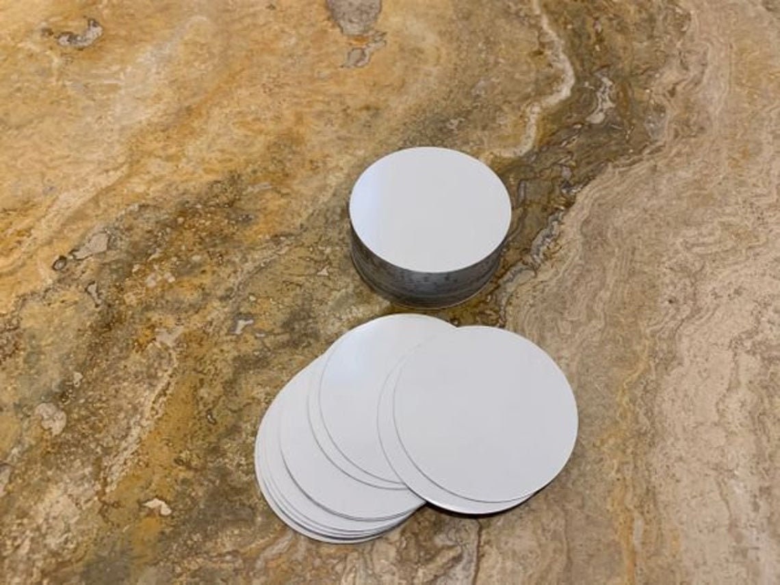 2 Round Aluminum Sublimation Blank Disc/insert 50 Etsy