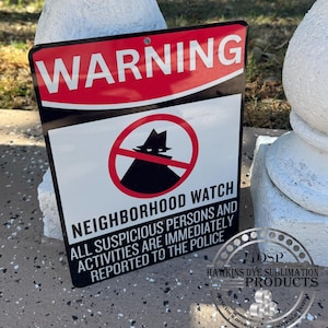 Neighborhood Watch Sign - Etsy