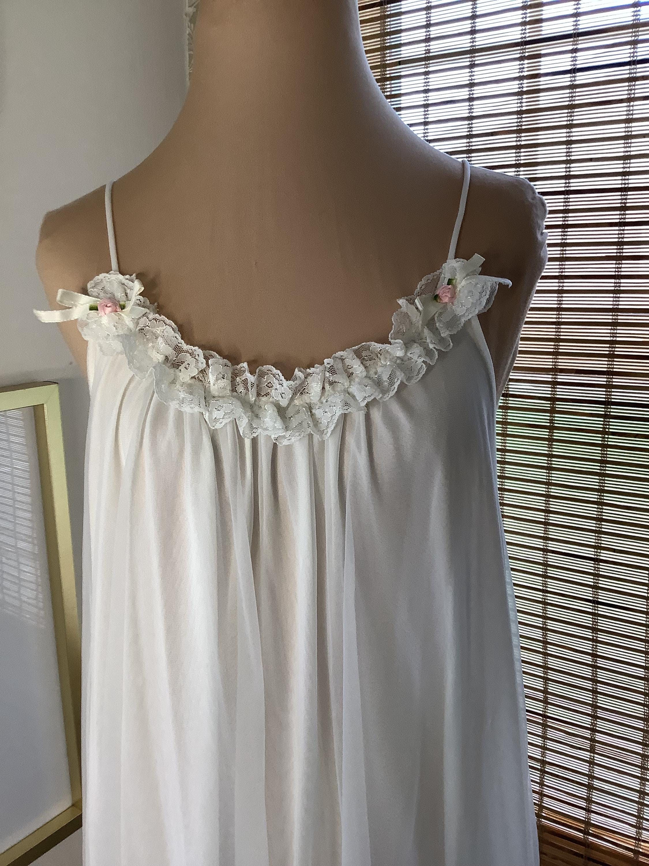 Vintage Tosca of California long white nightgown, medium