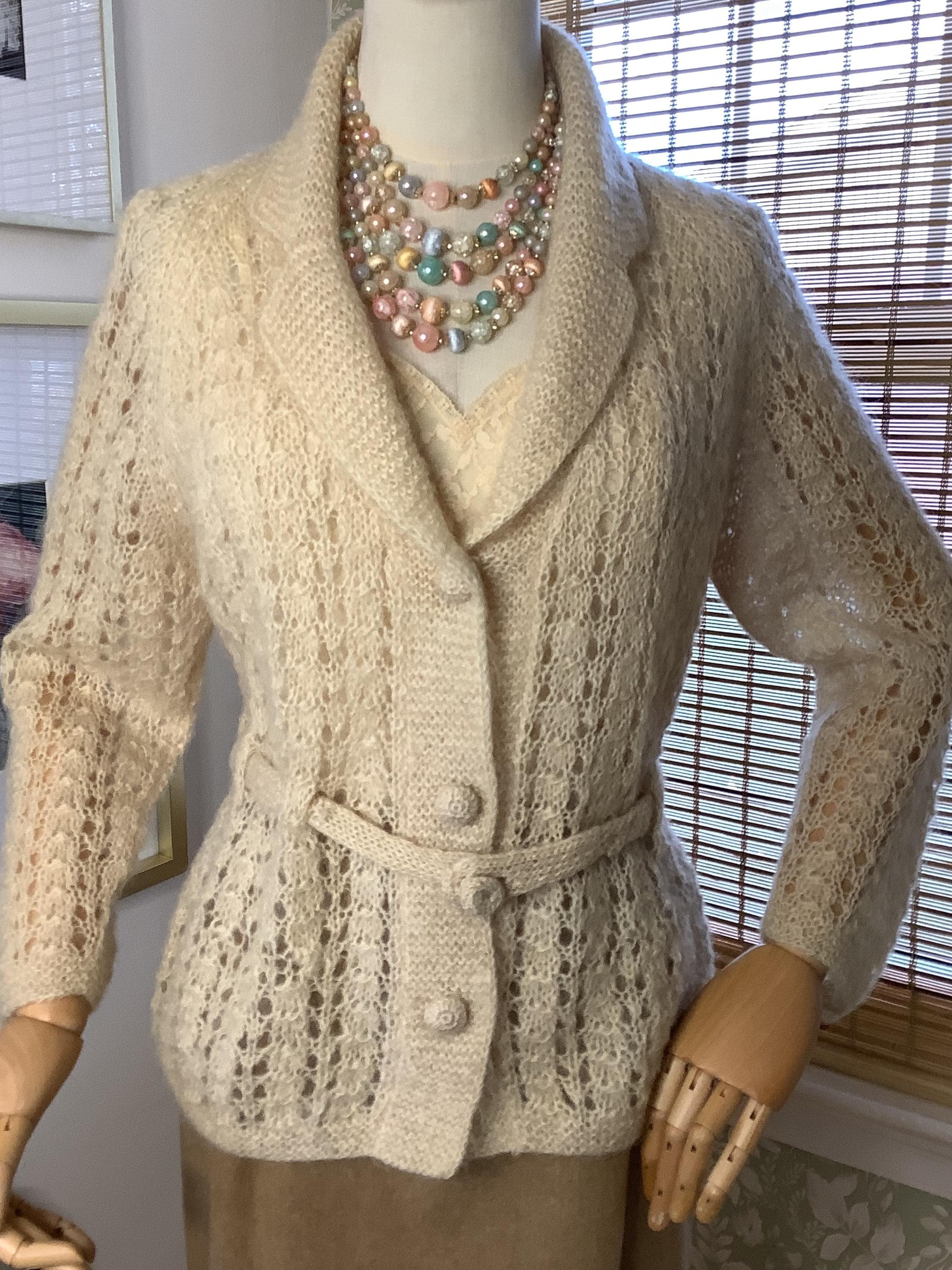 Vintage Mohair Cardigan Large - Etsy Vintage Mohair Cardigan Large - Etsy