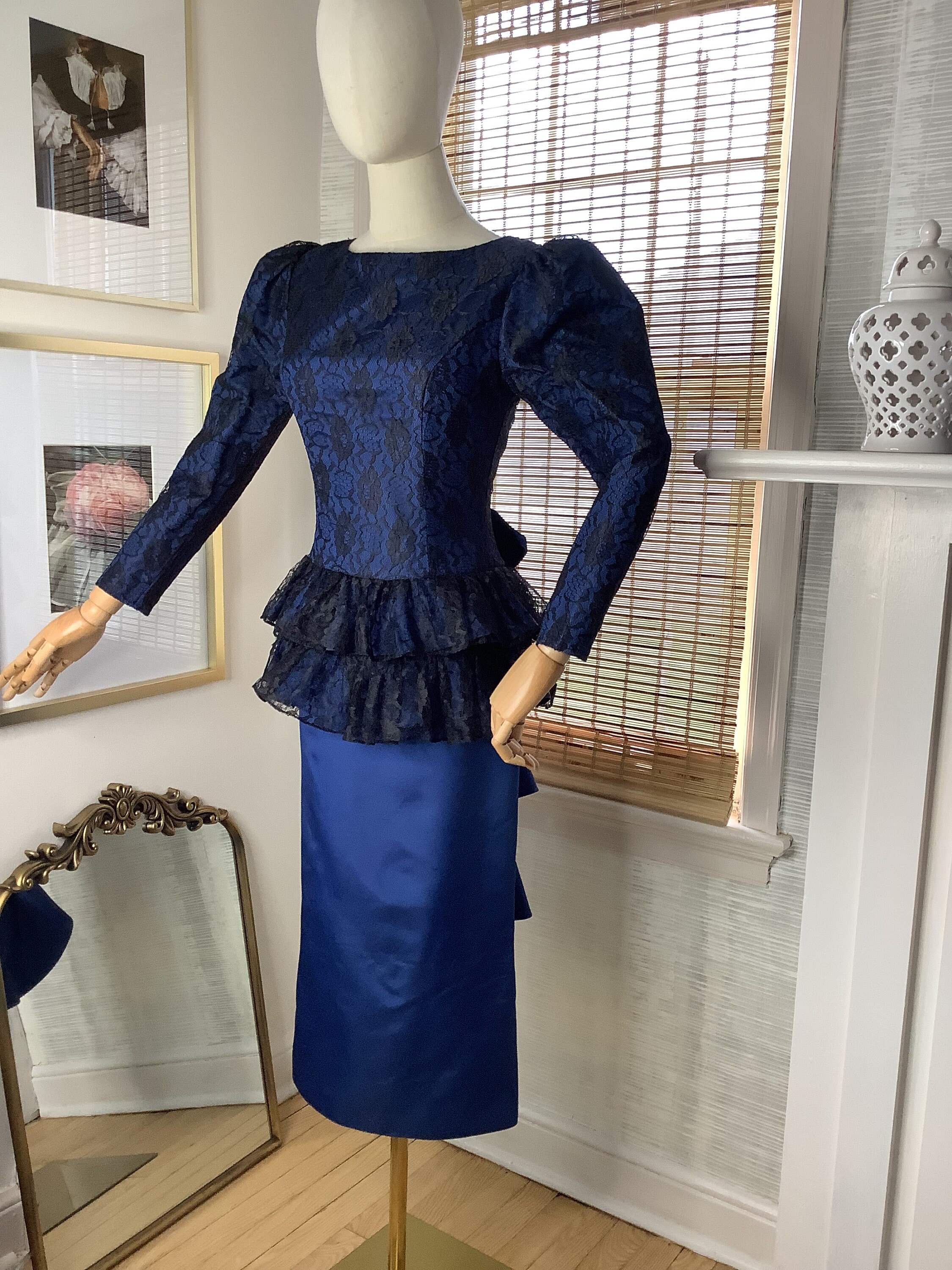 Jessica Mcclintock Blue Dress - Etsy