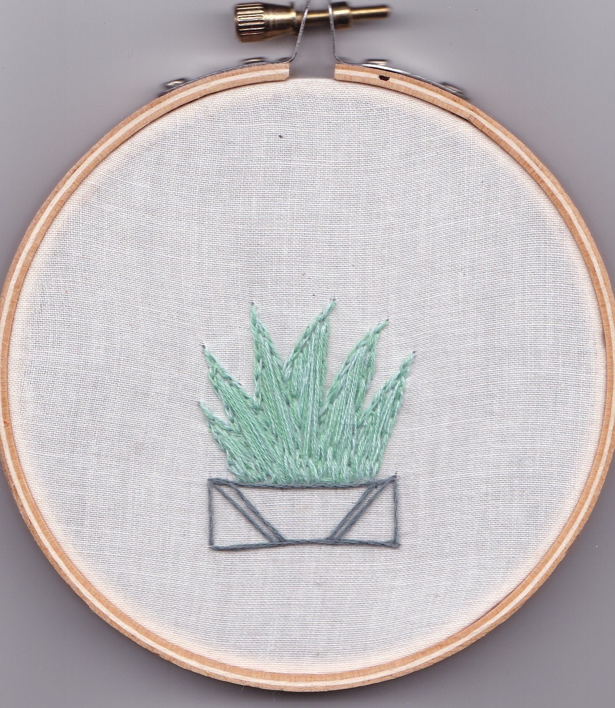 Plants Embroidery Poster agave titanota Agave titanota cv KING OF