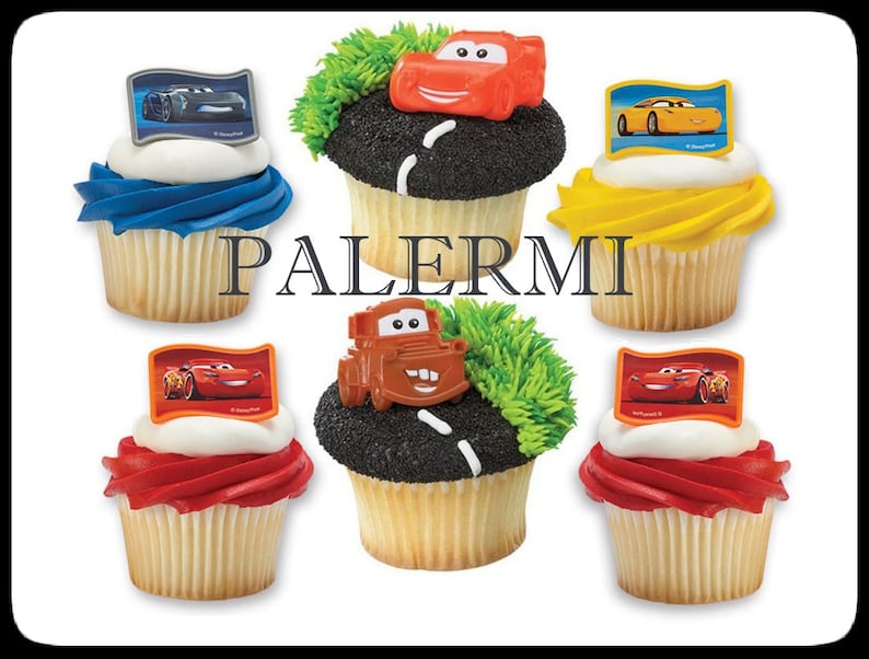 disney cars cupcake rings