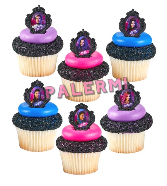Disney Descendants Cupcake Topper Rings Descendants Cupcake Etsy Disney Descendants Cupcake Topper Rings Descendants Cupcake Etsy