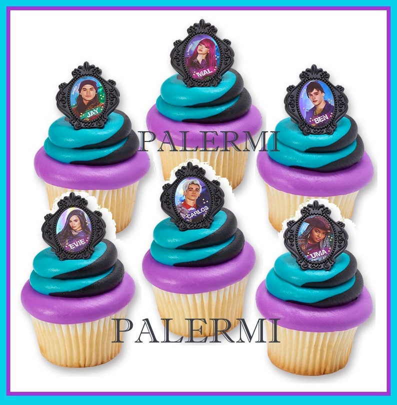 Disney Descendants Cupcake Topper Rings Disney Descendants Cupcake Topper Rings