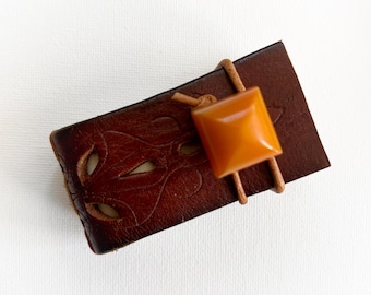 Mini Traveling Art Journal, Leather Tiny Sketchbook, Watercolor Paper