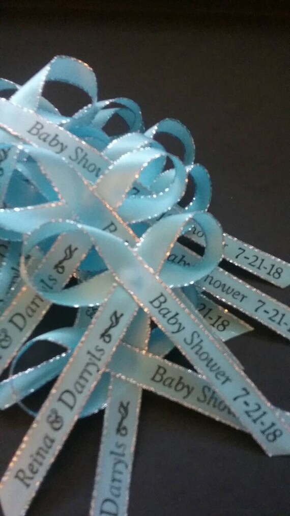 1 dozen of customized ribbons only for Baby Shower 1 Docena Etsy
