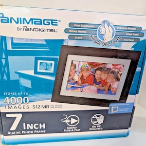 Pandigital 7" LCD Digital Photo Frame - 512MB Memory, Clock, Calendar Free Ship