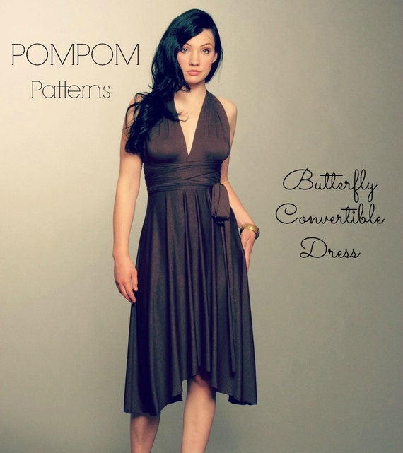 PDF Sewing Pattern- Convertible Dress- Butterfly Hem- Size Xs-xl- bridesmaid-maternity-plus Size- Instant Download- DIY - Etsy PDF Sewing Pattern- Convertible Dress- Butterfly Hem- Size Xs-xl- bridesmaid-maternity-plus Size- Instant Download- DIY - Etsy