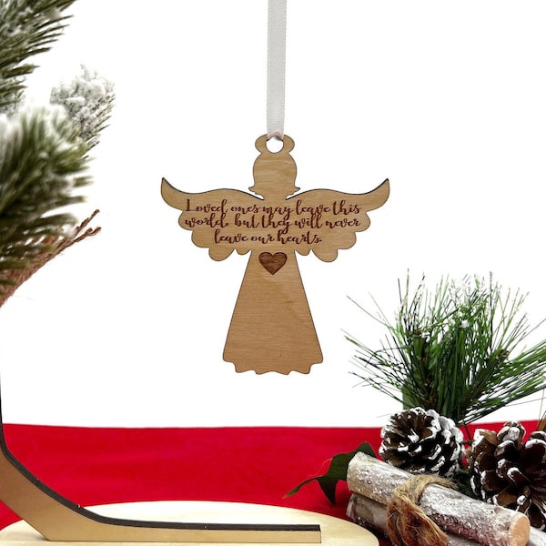 Loved One in Heaven Angel Ornament  - Memorial Christmas Ornament