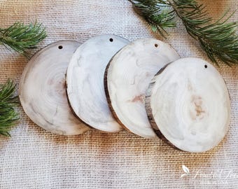 Bulk 4.5" to 5" Large Aspen Wood Slices Blank Smooth Round Wood slabs DIY Pyrography Art Rustic Natural Wedding Decor Table Centerpiece