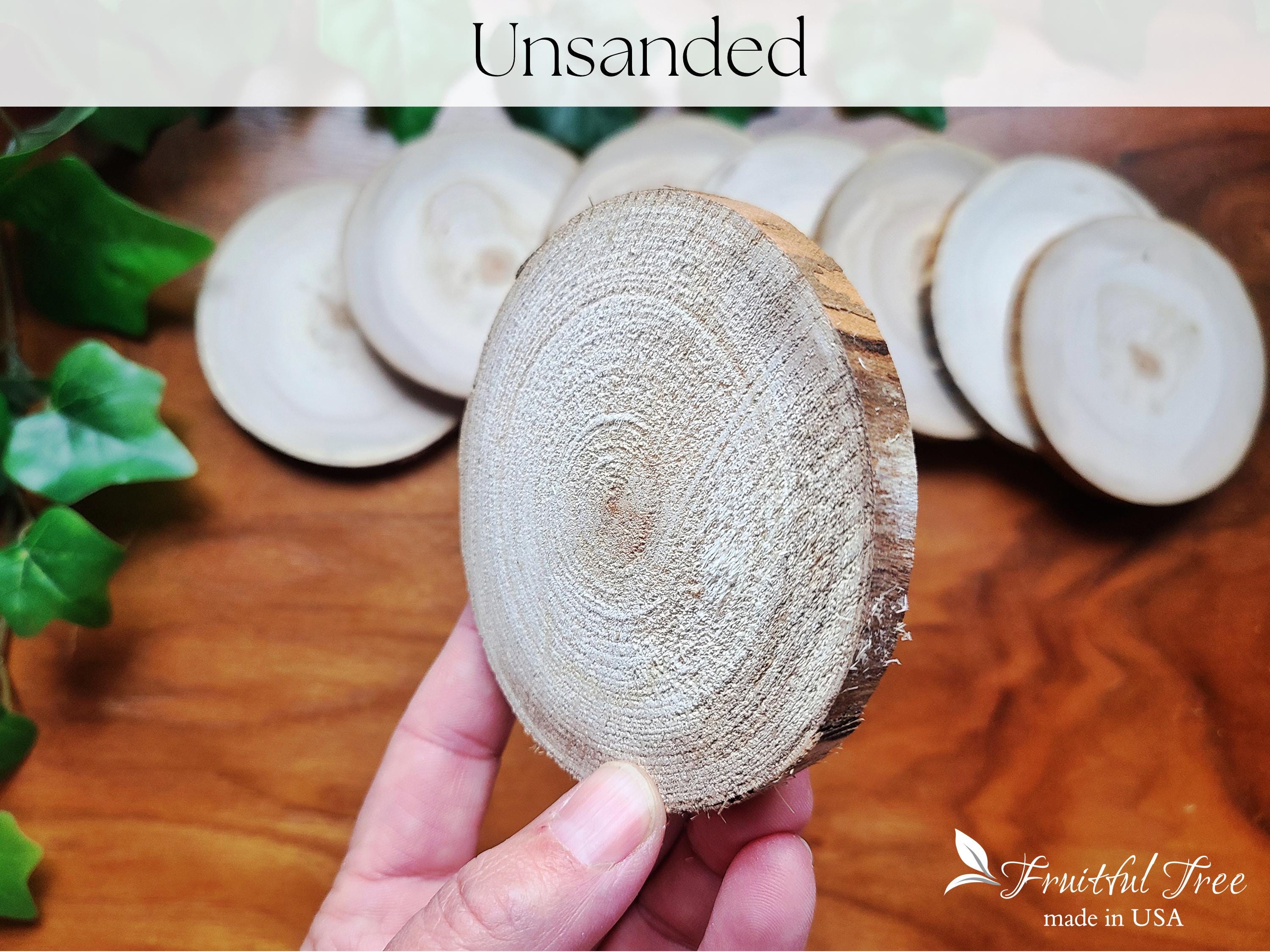 90 Pcs 3 Inch Unfinished Wood Circles - Smooth Sanded Blank Wood Slices For DIY Crafts & Painting - View #6
