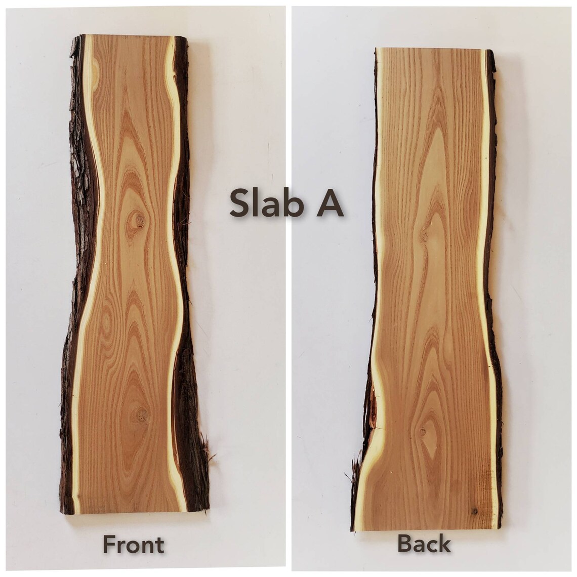 Live Edge Wood Slab Rough Bark Wood Plank Blank Wooden Slab Etsy