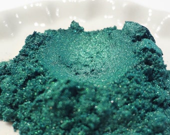 Teal Green Pigment Powder, Resin Colorant, Pearl Color Dye