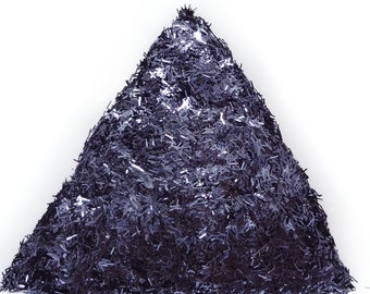 Deep Indigo Blue Tinsel Bar Shape 0.2x1.5mm, Solvent Resistant Glitter