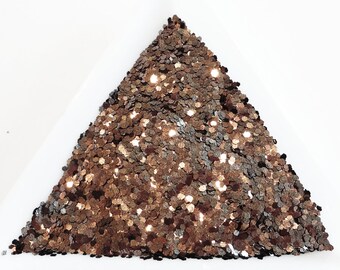 Milk Chocolate Brown Loose Glitter .040" Hex 1mm 1/24 Solvent Resistant Glitter