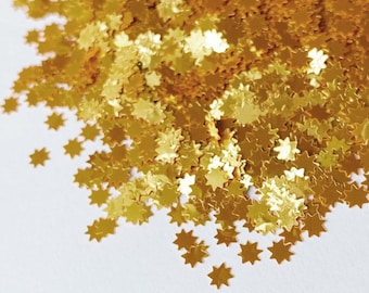 Honey Gold Tiny Sun Shape Glitter 4mm Tiny Sunshine Glitter Confetti