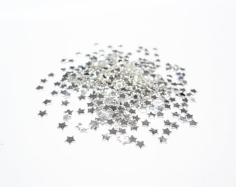 1.5mm Silver Tiny Star Studs, Nail Art Decorations