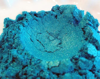 Turquoise Green Pigment Powder, Resin Colorant, Pearl Color Dye