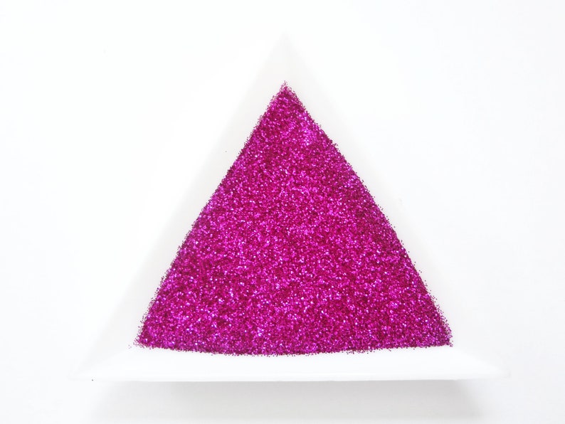 Shocking Pink Loose Ultra Fine Glitter .008 Hex 0.2mm 1/128 image 1