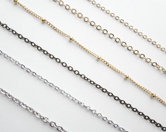 Metal Chains, Choose your own style and length! Gold, Silver, or Antique Brass, Nail Art, Resin, and Other Crafts