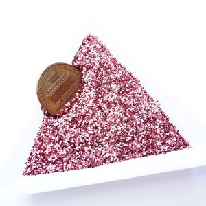 Sweet Pink Loose Glitter .015 Hex 0.4mm 1/64 image 3