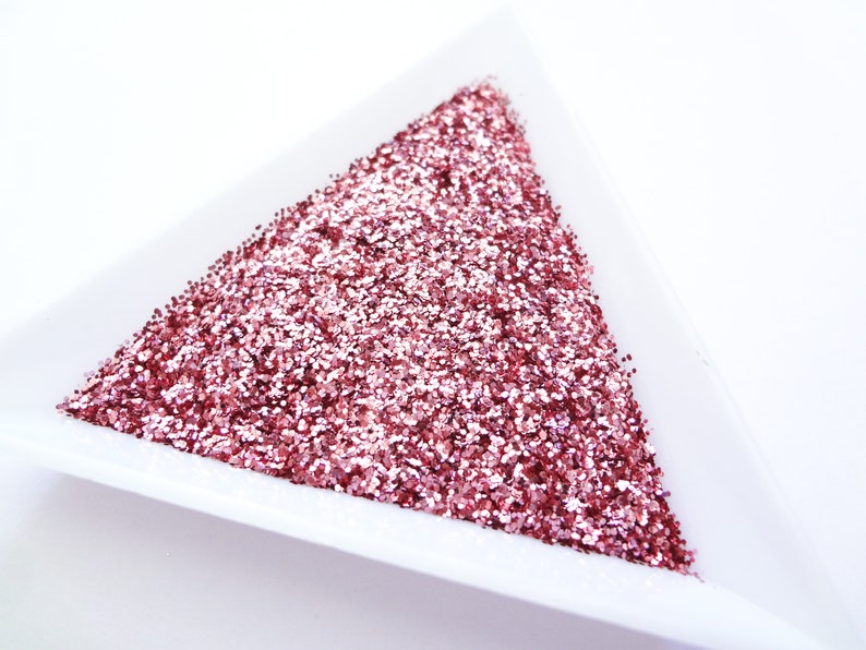 Sweet Pink Loose Glitter .015 Hex 0.4mm 1/64 image 2