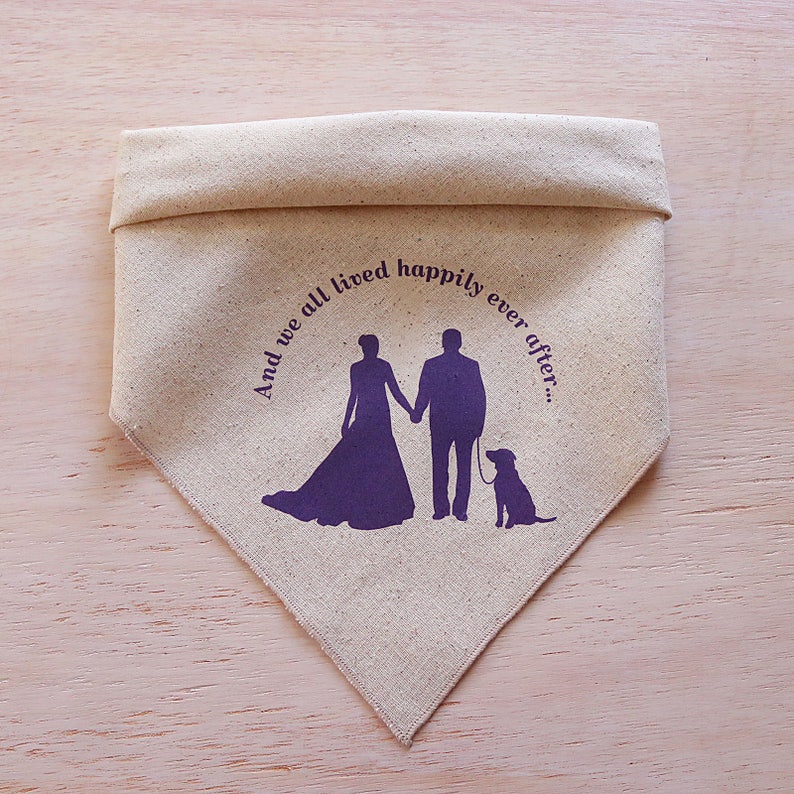 Dog Wedding Bandana Rustic Wedding Pet Bandana Labrador Etsy