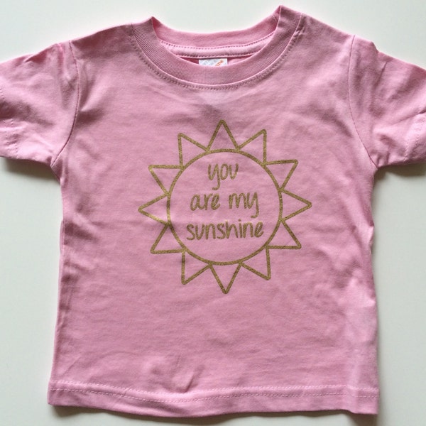 Pink "You are my sunshine" t-shirt