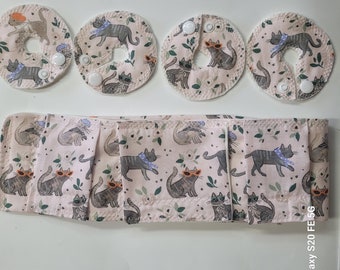 Bamboo G TUBE or feeding tube belt with 4 pads