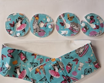 G tube belt and 4 pads. Also used for Feeding tube, mic-key, peg.