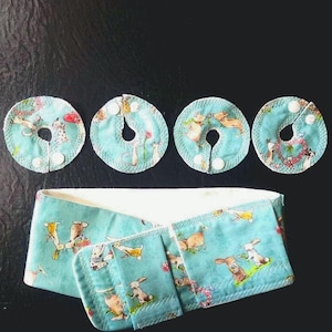 Gtube or feeding tube belt with 4 pads
