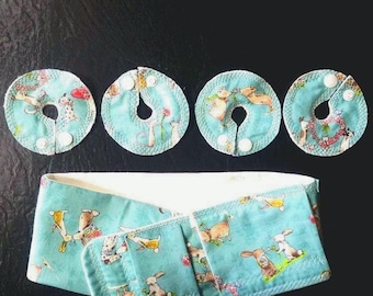 Gtube or feeding tube belt with 4 pads