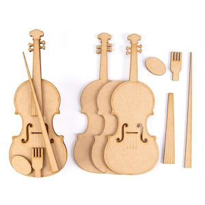 Paquete de violín 3D x2