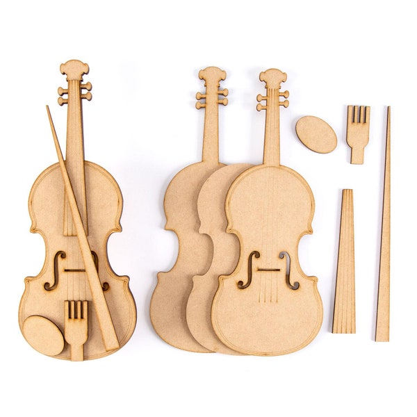 3D Violin pack x2