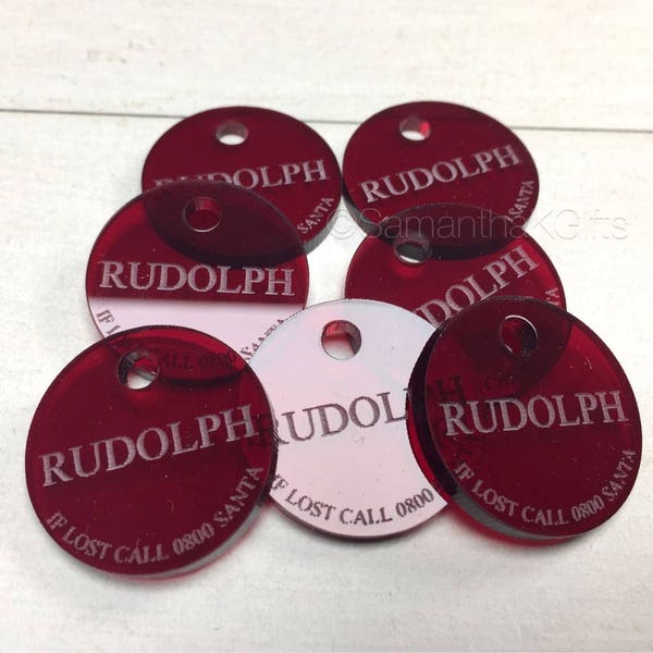 Rudolph's lost Tag! Great stocking filler