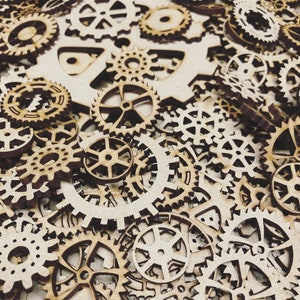 Cogs mixed media MDF - 20 minimum Pack