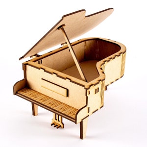 3D MDF Grand Piano Kit - DIY