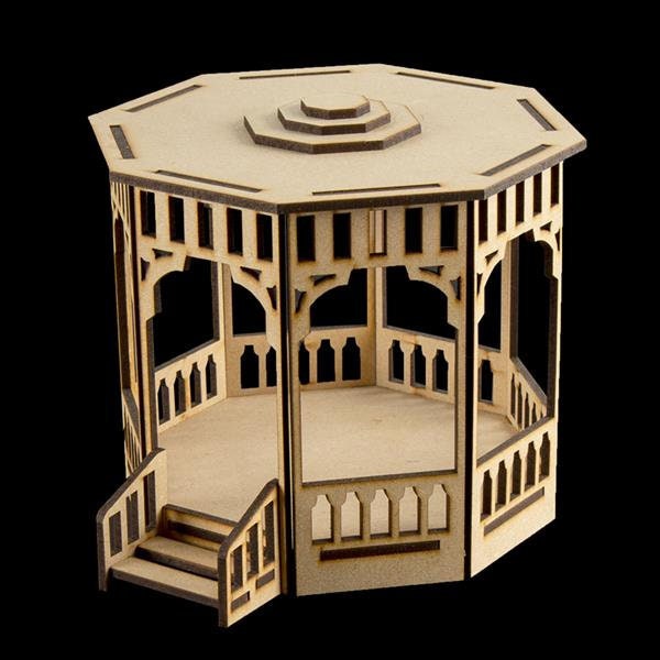 3d Diy Model Kit Bandstand Garden Gazebo Etsy