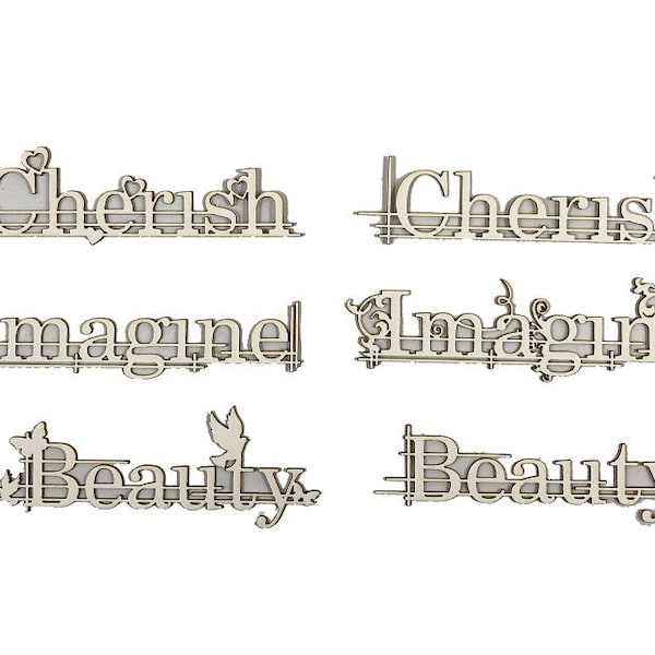 Chipboard Words Etsy