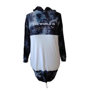 open lace back dress Criminal Damage Tie Dye Printed Logo Hoodie Dress – Dolls Kill